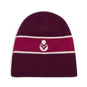 ISABEL MARANT  Camden Striped Logo Beanie - Burgundy NWT